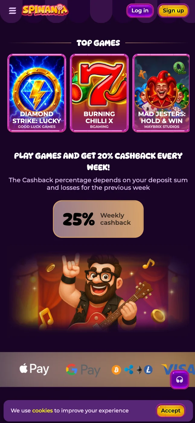 Spinania Casino App